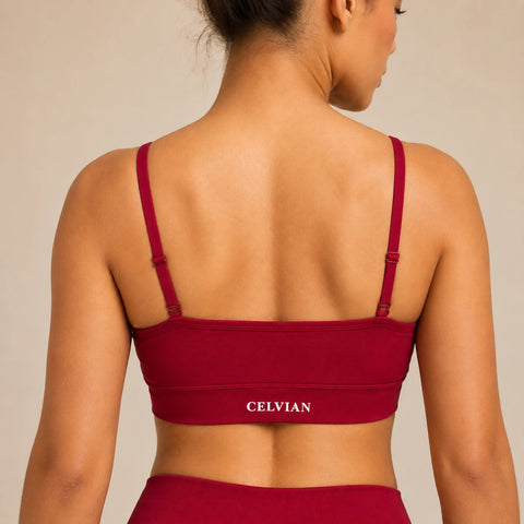 Crimson Ascend Form Sports Bra